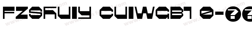 FZSHUIY CUIWGB1 0字体转换